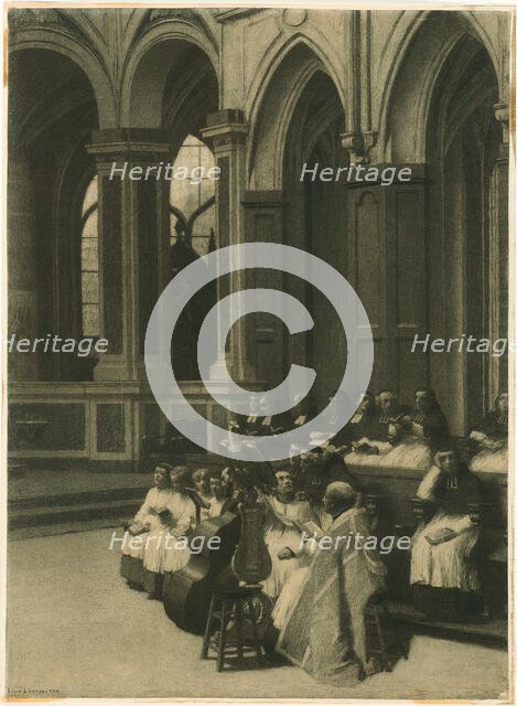 The Lectern, 1871. Creator: Leon-Augustin Lhermitte.