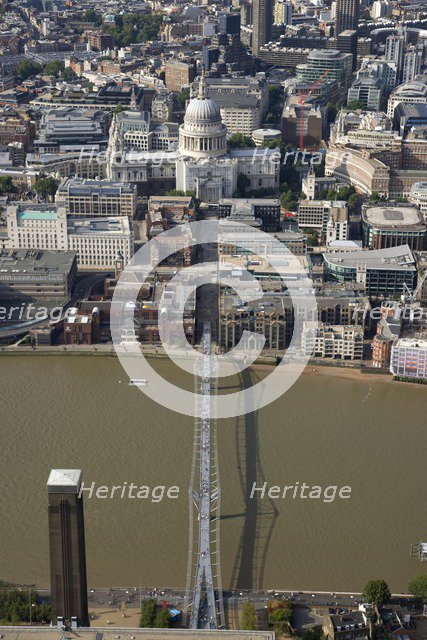 The Millennium Bridge, London, 2006.  Artist: Historic England Staff Photographer.