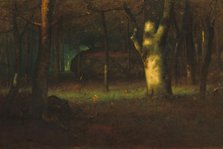 Sunset in the Woods, 1891. Creator: George Inness.