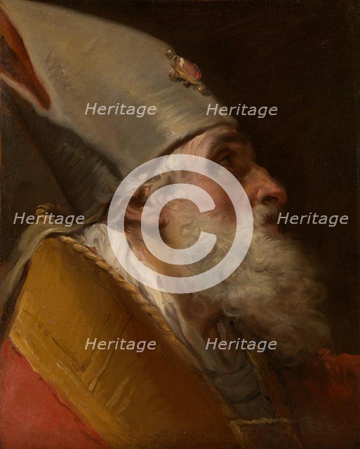 Head of a Bishop, ca. 1770. Creator: Gaetano Gandolfi.