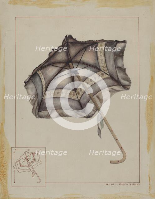 Doll Parasol, c. 1938. Creator: Ernest A Towers Jr.
