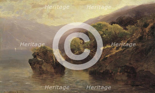 Game from Lake Geneva, 1852. Creator: Alexandre Calame.