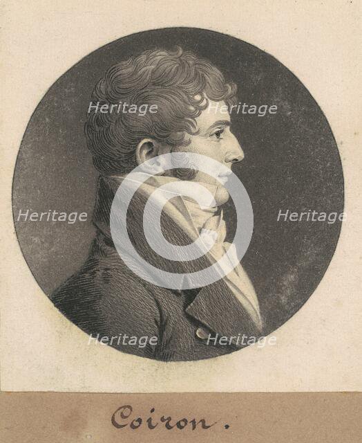 Jean Joseph Coiron, 1809. Creator: Charles Balthazar Julien Févret de Saint-Mémin.