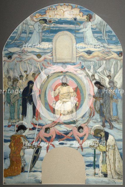 The Saviour Enthroned, 1905. Artist: Nesterov, Mikhail Vasilyevich (1862-1942)