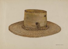 Spanish Southwest: Hat, c. 1939. Creator: Harry Mann Waddell.