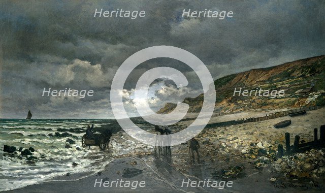 La Pointe de la Hève at Low Tide. Artist: Monet, Claude (1840-1926)