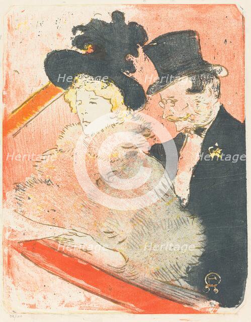 At the Concert (Au concert), 1896. Creator: Henri de Toulouse-Lautrec.