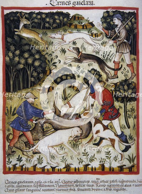 Hunting: gazelle meat, 14th century.  Creator: Unknown.