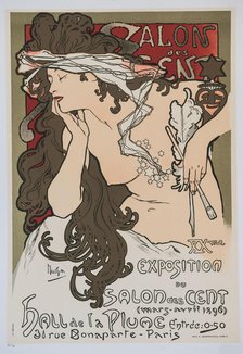 XXème exposition du Salon des Cent, 1896. Creator: Mucha, Alfons Marie (1860-1939).