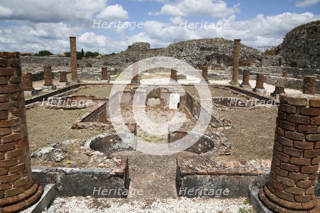 The central peristyle of the Cantaber's House, Conimbriga, Portugal, 2009. Artist: Samuel Magal