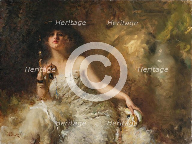 Portrait of a seated lady (Ritratto di donna seduta), 1921. Creator: Palanti, Giuseppe (1881-1946).