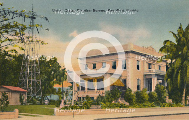 'United States Weather Bureau, Key West, Florida', c1940s. Artist: Unknown.