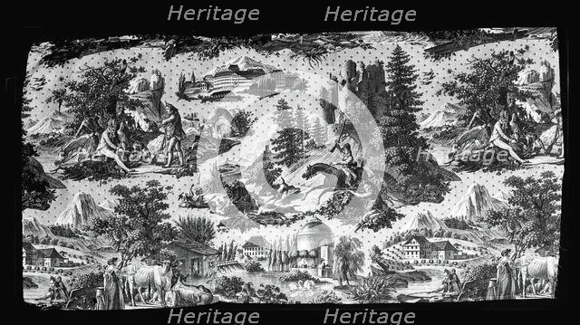 La Manufacture de Munster (Furnishing Fabric), Munster, c. 1816. Creator: Hartmann et Fils.