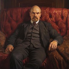AI IMAGE - Portrait of Vladimir Lenin, 1910s, (2023).  Creator: Heritage Images.