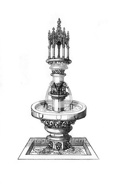 Fountain, 1470-1483, (1843).Artist: Henry Shaw