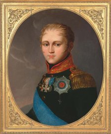 Portrait of Emperor Alexander I (1777-1825), c. 1810. Creator: Anonymous.