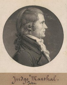 John Marshall, 1808. Creator: Charles Balthazar Julien Févret de Saint-Mémin.