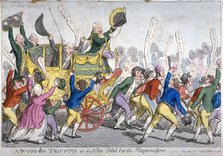 'A Wood-in Triumph, or a New Idol for the Ragamuffins', 1809. Artist: C Williams