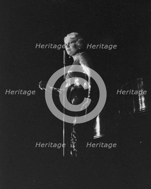 Peggy Lee, Pigalle Club, Piccadilly, St James's, London, 1961. Creator: Brian Foskett.