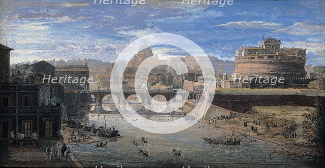 View of Tor di Nona, um 1700. Artist: Wittel (Vanvitelli), Caspar Adriaensz. van (1656-1736)