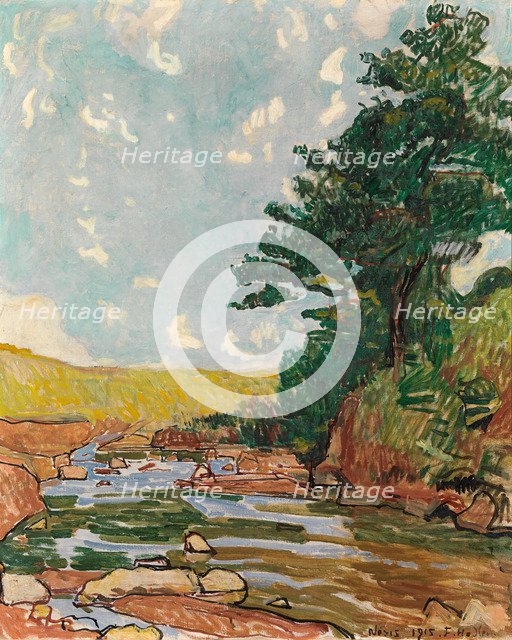 Landscape near Néris, 1915.