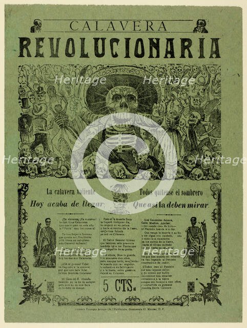 Revolutionary Calavera, c. 1910. Creator: José Guadalupe Posada.