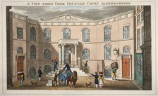 Fountain Court, Aldermanbury, City of London, 1830. Artist: Anon