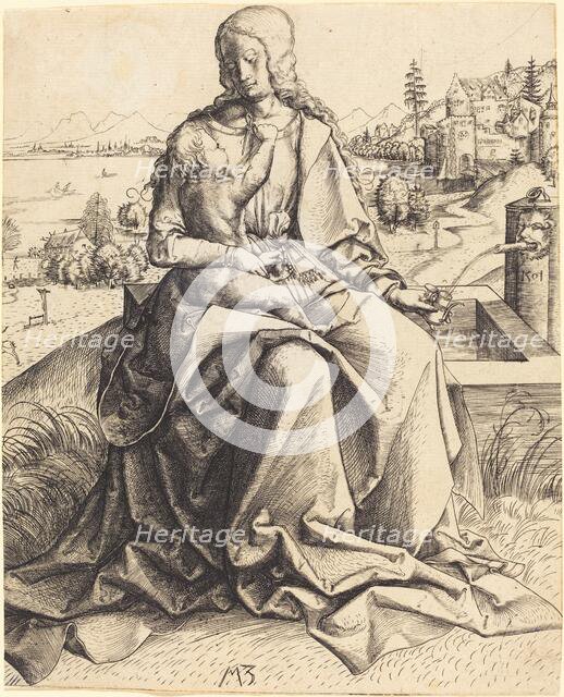 Madonna and Child at a Fountain, 1501. Creator: Master MZ.