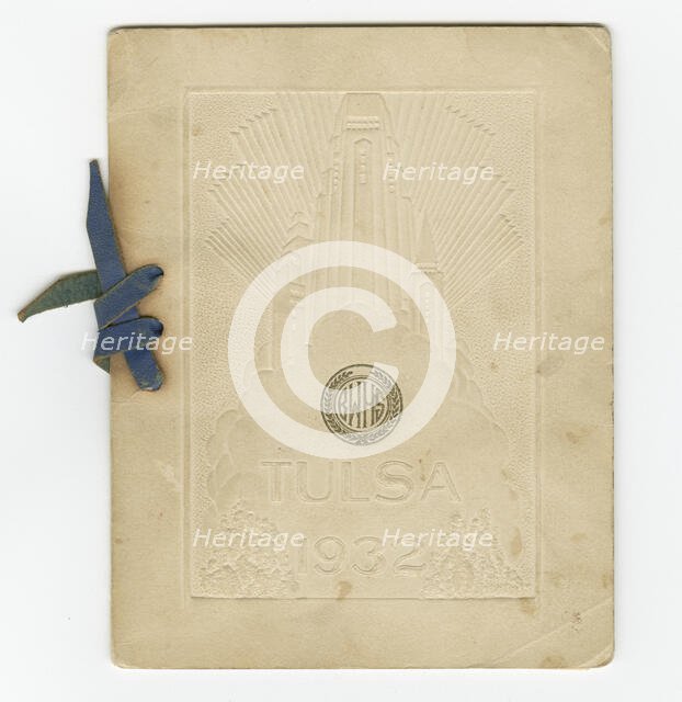 Commencement announcement for Booker T. Washington High School, 1932. Creator: Unknown.