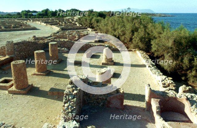 Coastal Roman ruins, Tunisia, 3rd century AD. Artist: Unknown