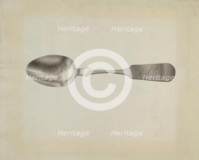 Silver Tablespoon, c. 1939. Creator: Florence Grant Brown.