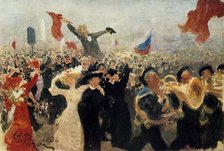 'The Demonstration of 17th October, 1905', c1900-1930.  Artist: Il'ya Repin