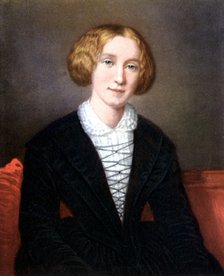 George Eliot as a young woman, c1840. Artist: Unknown