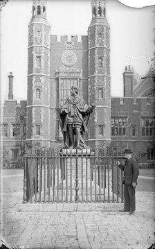 Statue of King Henry VI, Eton College, Berkshire, c1860-c1922. Artist: Henry Taunt