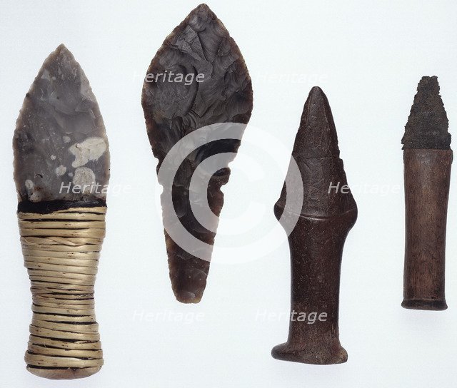 Prehistoric late neolithic daggers. Artist: Unknown