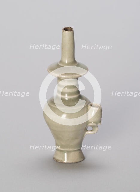 Miniature Buddhist Water Sprinkler (Kundika) with Lotus..., late Song or Yuan dynasty, c13th cent. Creator: Unknown.