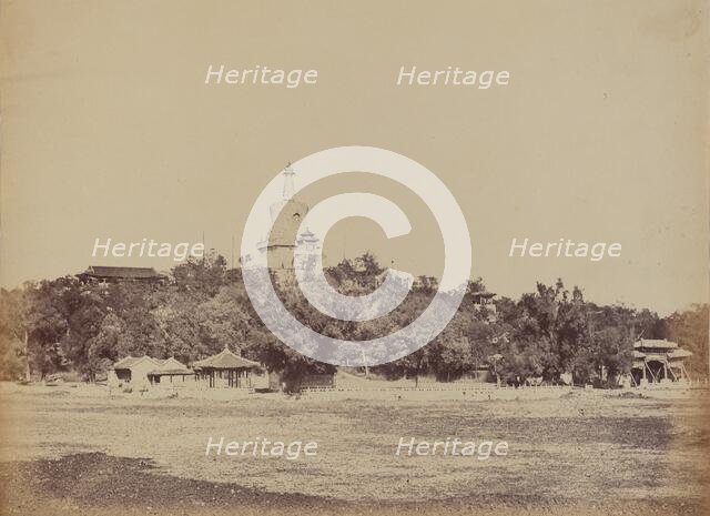 The Great Pagoda in the Imperial Winter Palace, Pekin, October 29, 1860, 1860. Creator: Felice Beato.