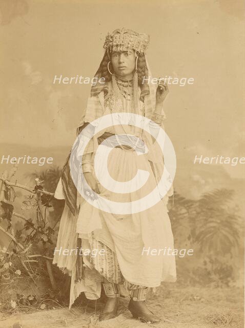 Woman smoking, about 1865-1885. Creator: Unknown.