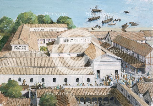 Richborough Roman Fort, 3rd century. (1990-2010). Artist: Ivan Lapper.