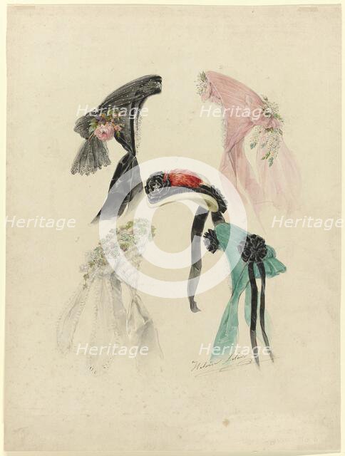 Le Journal des Dames et des Demoiselles, No. 760, pl. 15, April 1865.  Creator: Heloise Leloir.