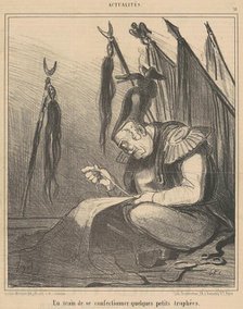 En train de ...confectionner quelques, 19th century. Creator: Honore Daumier.