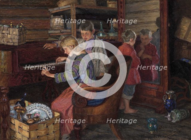 The Socialization, 1918. Artist: Bogdanov-Belsky, Nikolai Petrovich (1868-1945)