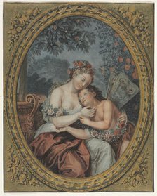 Zephyre and Flore, c. 1776. Creator: Jean François Janinet (French, 1752-1814).