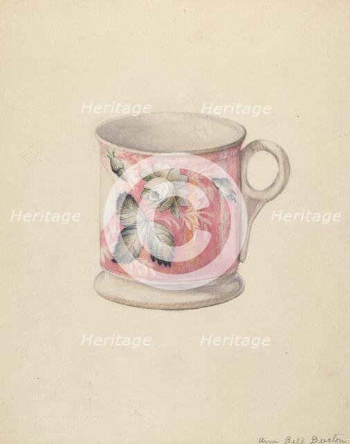 Shaving Mug, c. 1940. Creator: Bufano, Virginia.