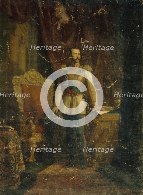 Portrait of Emperor Alexander II (1818-1881), 1862. Artist: Reichert, Fyodor Martynovich (?-1881)