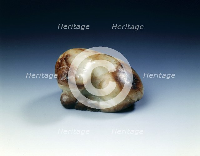 Jade feline, Western Han dynasty, China, 206 BC-8 AD. Artist: Unknown