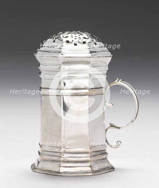 Caster with Lid , c. 1720. Creator: Andrew Tyler (American, 1692-1741).