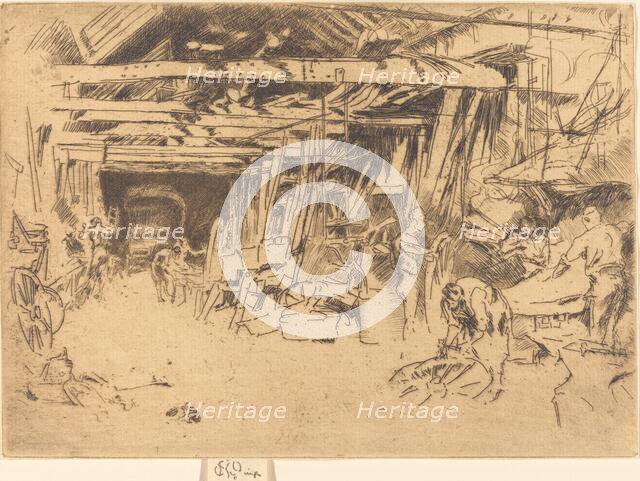 Wheelwright, 1879/1880. Creator: James Abbott McNeill Whistler.