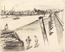 Millbank, 1861. Creator: James Abbott McNeill Whistler.