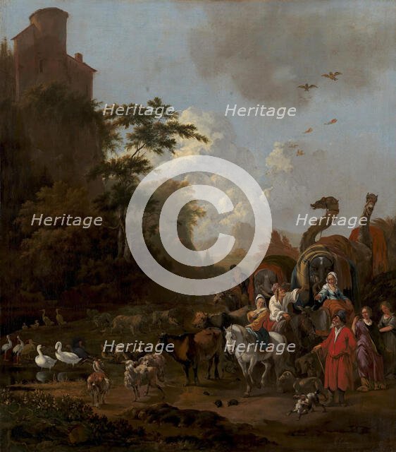 Noah Leaving the Ark, 1649-1685. Creator: Adam Colonia.